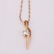 Wholesale Classic fashion delicate Rose Gold CZ Necklace for girl women wedding birthday fine gift jewelry TGGPN471 0 small