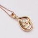 Wholesale Classic fashion delicate Rose Gold CZ  eco-friendly Necklace for girl women wedding birthday fine gift jewelry TGGPN481 0 small