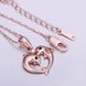 Wholesale Romantic Rose Gold Animal Crystal Necklace New Woman Fashion Jewelry High Quality Zircon Dolphin Dancing Pendant Necklace  TGGPN527 2 small