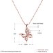 Wholesale Cute Rose Gold Animal Crystal Necklace New Woman Fashion Jewelry High Quality Zircon butterfly Pendant Necklace  TGGPN529 4 small