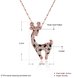 Wholesale New Temperamet Cute Full Crystal Deer rose gold Jewelry Fashion Personality Christmas Animal Necklaces TGGPN040 0 small