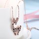 Wholesale New Temperamet Cute Full Crystal Deer rose gold Jewelry Fashion Personality Christmas Animal Necklaces TGGPN040 2 small