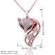 Wholesale Korean Version Fashion Fox Alloy Crystal rose gold Pendant Necklace For Women Creative cute Animal Jewelry TGGPN044 0 small