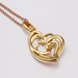 Wholesale Hot Sell rose Gold Multi-loop interlocking Necklace for women Girls Love Heart Necklace Valentine's Day Gift  TGGPN070 0 small