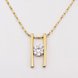 Wholesale High Quality Fashion Hot Sell Personality Letter H Chain Pendant 24k gold Ladies Charming Zircon Necklaces Jewelry TGGPN079 0 small