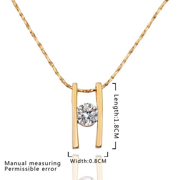 Wholesale High Quality Fashion Hot Sell Personality Letter H Chain Pendant 24k gold Ladies Charming Zircon Necklaces Jewelry TGGPN079 1