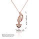 Wholesale Korean Version Fashion Fox Alloy Crystal rose gold Pendant Necklace For Women Creative cute Animal Jewelry TGGPN090 0 small