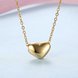 Wholesale Fashion Temperament Gold Color Heart Pendant Necklace Charming cute Women's Wedding Party Jewelry Romantic Valentine's Day Gifts TGGPN109 1 small