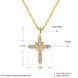 Wholesale Fashion Cross Pendants Gold Color Crystal Jesus Cross Pendant Necklace For Women Jewelry Dropshipping TGGPN131 0 small