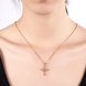 Wholesale Fashion Cross Pendants Gold Color Crystal Jesus Cross Pendant Necklace For Women Jewelry Dropshipping TGGPN131 4 small