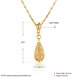Wholesale Classical Style Vintage Chain Pendant Necklaces Hollow Out Water Drop 24 Gold Color Party Gift Jewelry For Women TGGPN141 0 small