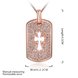 Wholesale Casual/Sporty Rose Gold Cross CZ Necklace New Arrival Jesus Cross Pendant For Men Women Chain Necklace Fine Party Jewelry TGGPN177 0 small