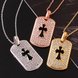 Wholesale Casual/Sporty Rose Gold Cross CZ Necklace New Arrival Jesus Cross Pendant For Men Women Chain Necklace Fine Party Jewelry TGGPN177 1 small