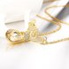 Wholesale Romantic Trendy Necklace Women Water Drop Champagne Gemstone 24K gold Hot Selling Wedding Jewelry Gifts TGGPN214 2 small