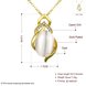 Wholesale Cute white Crystal Pendant Necklace Jewelry 24K Gold chain popular Clavicle Accessories Lady TGGPN293 1 small
