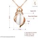 Wholesale Cute white Crystal Pendant Necklace Jewelry 24K Gold chain popular Clavicle Accessories Lady TGGPN293 4 small