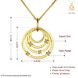 Wholesale Fashion Design Circles Big Pendant Necklaces For Women Rhinestone 24k Gold Color Chain Long Necklace Jewelry Gift TGGPN301 1 small