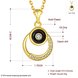 Wholesale Fashion 24K Gold Round Planet Zircon Necklace Pendant Timeless Charm With Distinctive Design For Women Fine Jewelry Gift TGGPN023 0 small