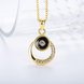 Wholesale Fashion 24K Gold Round Planet Zircon Necklace Pendant Timeless Charm With Distinctive Design For Women Fine Jewelry Gift TGGPN023 2 small