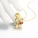Wholesale Shiny colorful Crystal Swan Necklace Fashion Metal Pendant Necklaces for Women Elegant Charming Opal Christmas Jewelry Gift TGGPN030 3 small