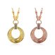Wholesale Fashion 24K Gold Round Planet Zircon Necklace Pendant Timeless Charm With Distinctive Design For Women Fine Jewelry Gift TGGPN425 2 small