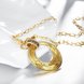 Wholesale Fashion 24K Gold Round Planet Zircon Necklace Pendant Timeless Charm With Distinctive Design For Women Fine Jewelry Gift TGGPN425 4 small