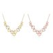 Wholesale Romantic 18K Gold Plated Rhinestone Necklace Flower Pendant Chains Link Necklaces Female Accessories Fashion Jewelry TGGPN430 2 small