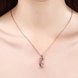 Wholesale Trendy Rose Gold Plated White CZ Necklace high quality temperament elegant wedding jewelry  TGGPN440 4 small