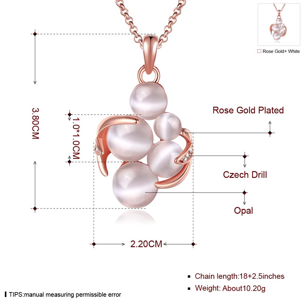 Wholesale Hot sale jewelry from China Luxurious Beige Opal necelace For Women Wedding Party Jewelry Christmas Gifts TGGPN454 0