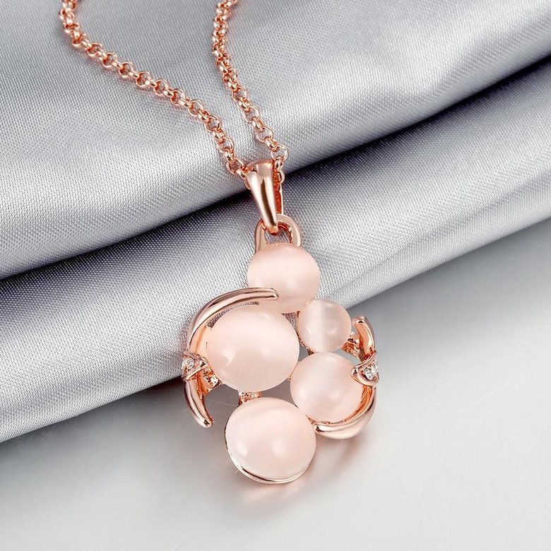 Wholesale Hot sale jewelry from China Luxurious Beige Opal necelace For Women Wedding Party Jewelry Christmas Gifts TGGPN454 3