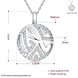 Wholesale Hollow rose gold round Pendant Necklace Jewelry for Women Girls Cubic Zircon Cut Out Fashion Wedding Party Trendy Jewelry TGGPN067 3 small