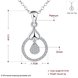 Wholesale Romantic rose gold necklace For Women water drop zircon Fashion Zircon Wedding Jewelry TGGPN080 1 small