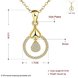 Wholesale Romantic rose gold necklace For Women water drop zircon Fashion Zircon Wedding Jewelry TGGPN080 3 small
