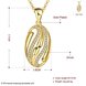 Wholesale Classic fashion jewelry from China Geometric CZ Necklace Top Quality 24k gold Zircon Jewelry Gift TGGPN082 1 small