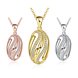 Wholesale Classic fashion jewelry from China Geometric CZ Necklace Top Quality 24k gold Zircon Jewelry Gift TGGPN082 2 small