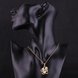 Wholesale Trendy 24K Gold Plated CZ Necklace temperament hollow flower necklace jewerly wholesale from China TGGPN089 2 small