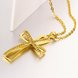 Wholesale Fashion Cross Pendants Gold Color Crystal Jesus Cross Pendant Necklace For Men/Women Jewelry Dropshipping TGGPN138 1 small