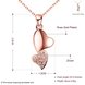 Wholesale Romantic Sweet Love Double Heart pendant delicate gift for women Rose Gold temperament  Wedding Neckalce  TGGPN143 0 small