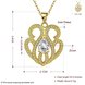 Wholesale Trendy 24K Gold Plated CZ Necklace temperament hollow flower necklace jewerly wholesale from China TGGPN151 4 small