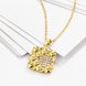 Wholesale Fashion 24K gold plated Square Pendant Necklace For Women Charm Female Full CZ Jewelry Necklace TGGPN008 1 small