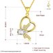 Wholesale Fashion romantic shiny Cubic Zirconia Necklace Gold Color butterfly pendant Necklace Gifts For Women jewelry TGGPN161 1 small