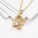 Wholesale Fashion romantic shiny Cubic Zirconia Necklace Gold Color butterfly pendant Necklace Gifts For Women jewelry TGGPN161 2 small