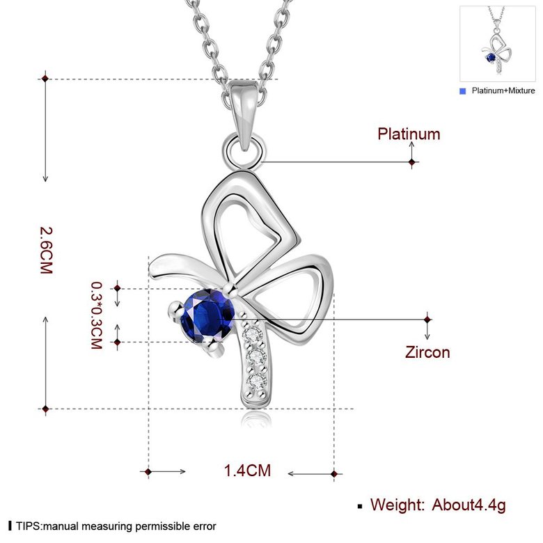 Wholesale Fashion romantic shiny red Cubic Zirconia Necklace Gold Color butterfly pendant Necklace fine birthday Gifts For Women jewelry TGGPN172 3