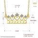 Wholesale bling hearts king of crown pendant necklaces AAA Zircon fashion Necklace Charm jewelry gifts TGGPN195 1 small