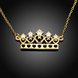 Wholesale bling hearts king of crown pendant necklaces AAA Zircon fashion Necklace Charm jewelry gifts TGGPN195 2 small
