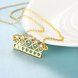 Wholesale bling hearts king of crown pendant necklaces AAA Zircon fashion Necklace Charm jewelry gifts TGGPN195 3 small