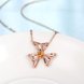 Wholesale Delicate flower Rose Gold CZ Necklace Fashion Pendants Flower Cluster Clear Crystal Zirconia Sweet Necklaces For Women Jewelry  TGGPN017 0 small