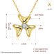 Wholesale Delicate flower Rose Gold CZ Necklace Fashion Pendants Flower Cluster Clear Crystal Zirconia Sweet Necklaces For Women Jewelry  TGGPN017 3 small