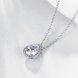 Wholesale Female Teardrop Stone Pendant Necklaces For Women WhiteGold Filled Pear Zircon Crystal Clavicle Necklace Wedding Jewelry TGGPN265 2 small