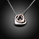 Wholesale Romantic Platinum Heart Necklace Symbol Heart Endless Love Pendant Chains Necklaces For Women Fine Jewelry Christmas Gift  TGGPN271 1 small